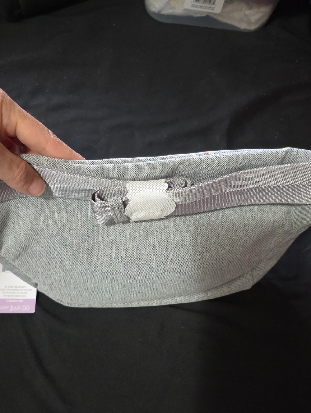 Vera Bradley Heathered Light Gray Belt Bag - Picture 4 of 4